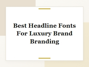 Best Bold Display Fonts for Luxury Brand Headlines and Elegant Branding