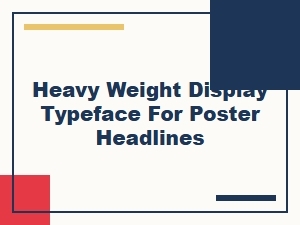 Best Bold Display Fonts for Eye-Catching Poster Headlines